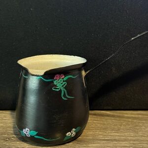 Vintage Turkish Coffee Pot, Hand Painted